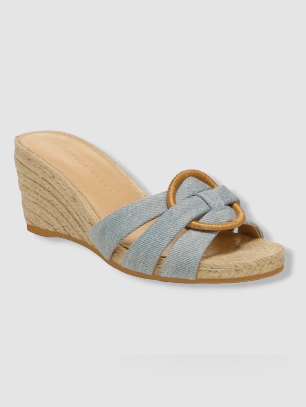 Veronica Beard || Ivy Woven Wedge Espadrille Sandals Denim Blue 5